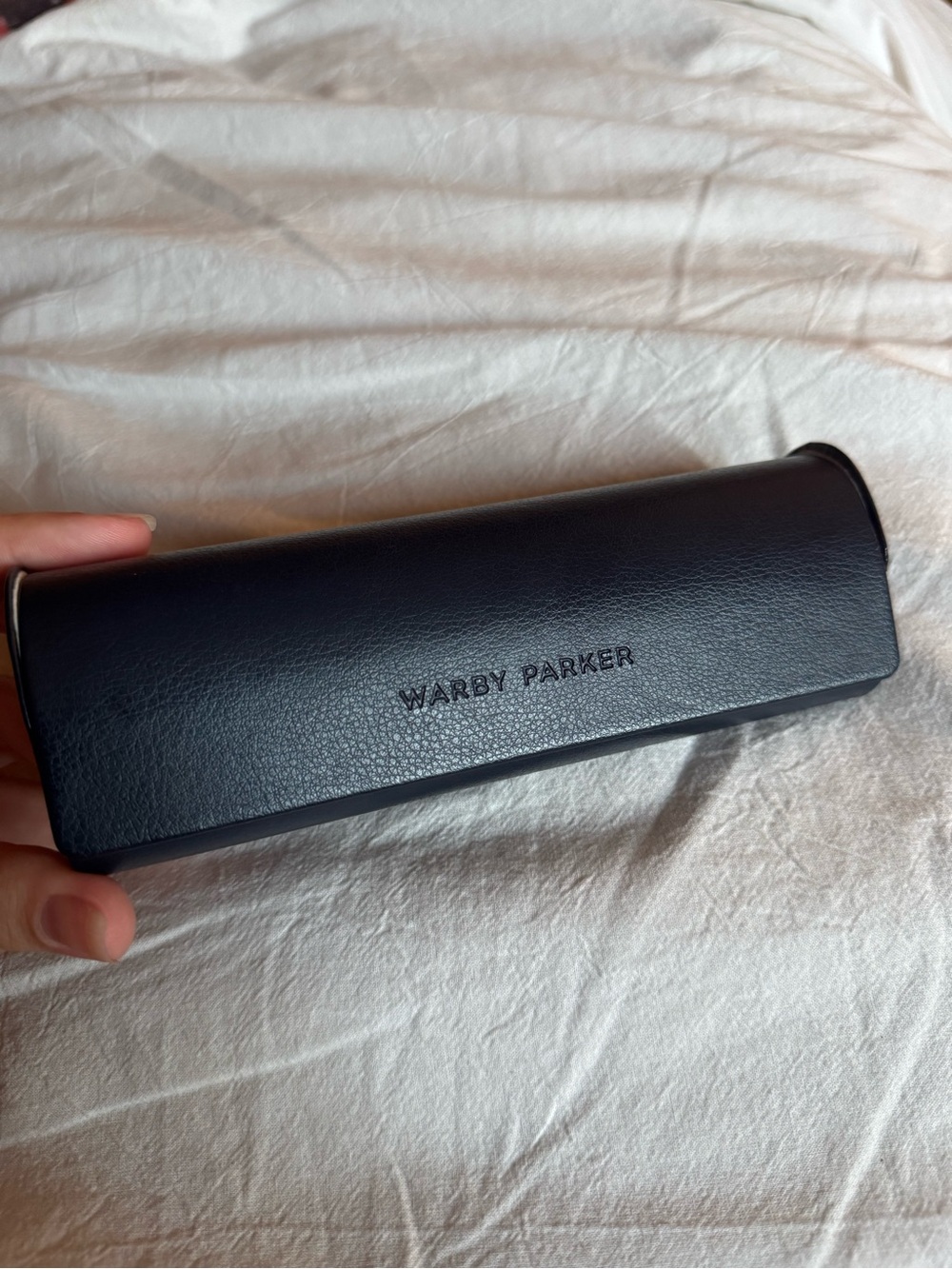 Warby Parker Dark Blue Eyeglass Case